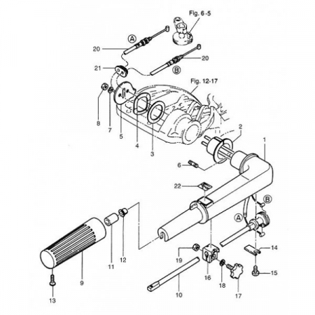 Корпус румпеля 3B2Q63011-1 Tohatsu M8-9.8