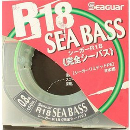 Шнур  Seaguar R18 Sea Bass (PE8) 0.165мм 150м зеленая