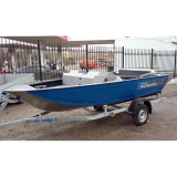 Лодка VOLZHANKA 44 Fish серый, синий 44F 10 I323+PARSUN T40 FWL-T