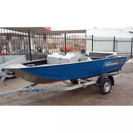 Лодка VOLZHANKA 44 Fish серый, синий 44F 10 I323+PARSUN T40 FWL-T