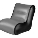 Надувное кресло М65 (серо-черный)