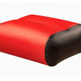 Надувной пуф с перегородкой Р45 (красно-черный)