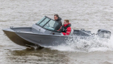Лодка VOLZHANKA 44 Fish серая, транец S 44F 03 F424