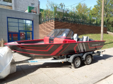 Лодка &quot;FISHPRO X7&quot; красный металлик X7F 02 D424 +YAMAHA F 175 AETX