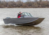 Лодка VOLZHANKA 46 Fish серая с мотором YAMERy EF60 FVEL-T 46F 46 H424