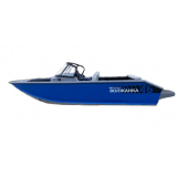 Лодка VOLZHANKA 46 Fish серый, синий с мотором Hidea EF60 FVEL-T 46F 56 K425
