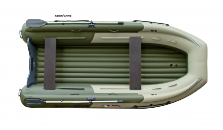 Лодка Reef Triton 400 Fi S-Max НД с интегрированным фальшбортом (хаки-оливковый)