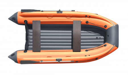 Лодка Reef Triton 340 Fi НД с интегрированным фальшбортом (черный-оранжевый)