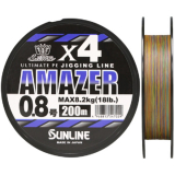 Плетёный шнур Sunline AMAZER X4 200м #1.2 (0.185мм)