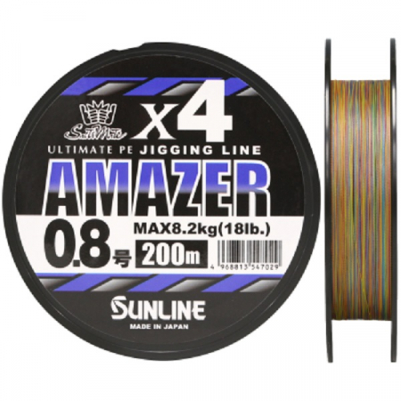 Плетёный шнур Sunline AMAZER X4 200м #1.7 (0.220мм)