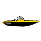 Лодка VOLZHANKA 46 Fish желтый, карбон с мотором YAMER EF60 FVEL-T 46F 73 D525