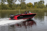 Лодка VOLZHANKA 46 Fish красный, карбон с мотором YAMER EF60 FVEL-T 46F 79 F525